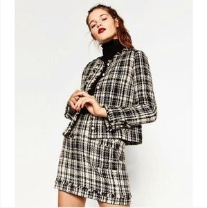 Zara Basic tweed jacket